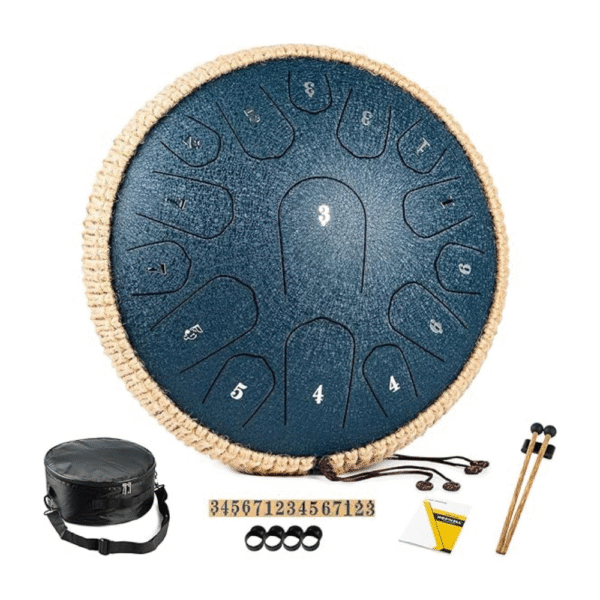 Steel Tongue Drum - 13 Inches 15 Notes Tongue Drum